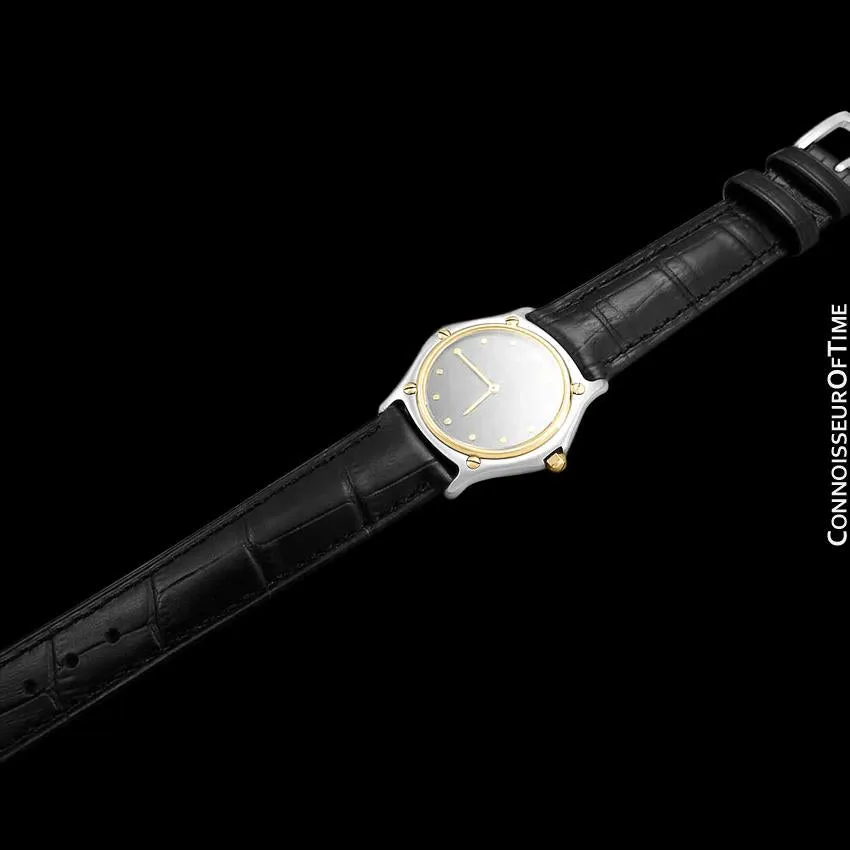 Ebel Classic Wave Mens Unisex Watch - Stainless Steel and 18K Gold