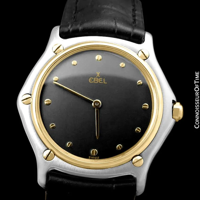 Ebel Classic Wave Mens Unisex Watch - Stainless Steel and 18K Gold