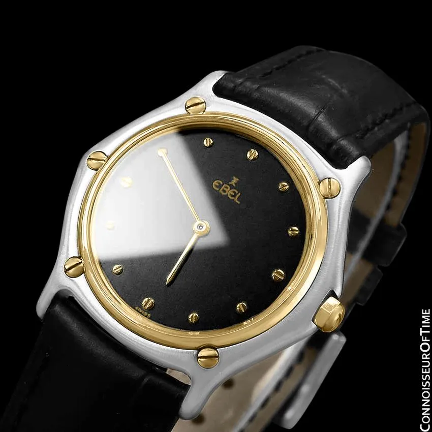 Ebel Classic Wave Mens Unisex Watch - Stainless Steel and 18K Gold
