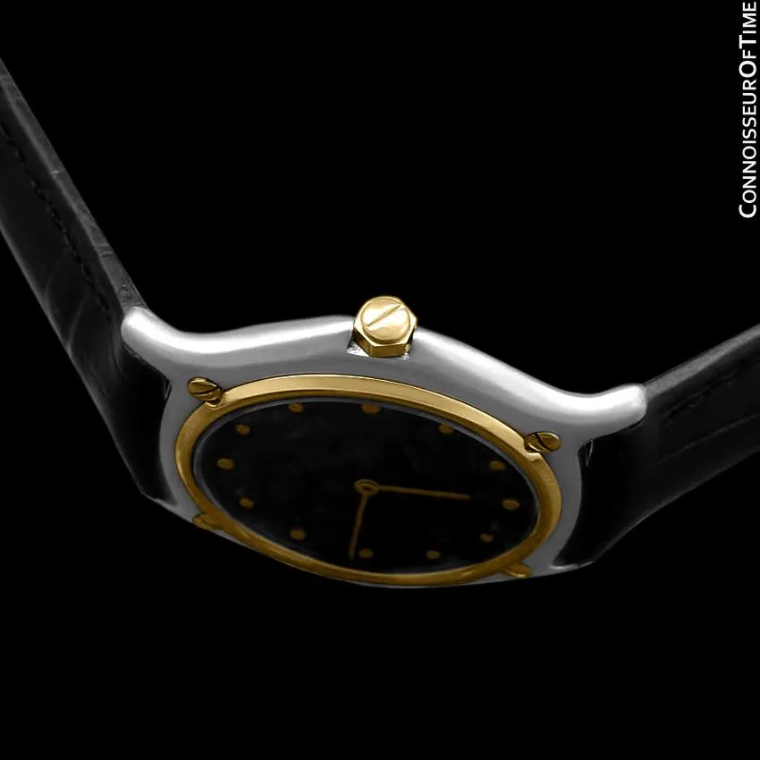 Ebel Classic Wave Mens Unisex Watch - Stainless Steel and 18K Gold