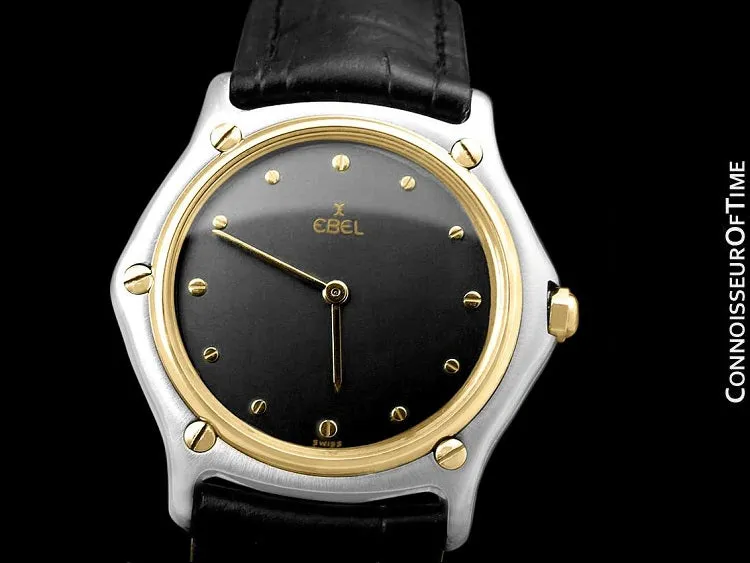 Ebel Classic Wave Mens Unisex Watch - Stainless Steel and 18K Gold