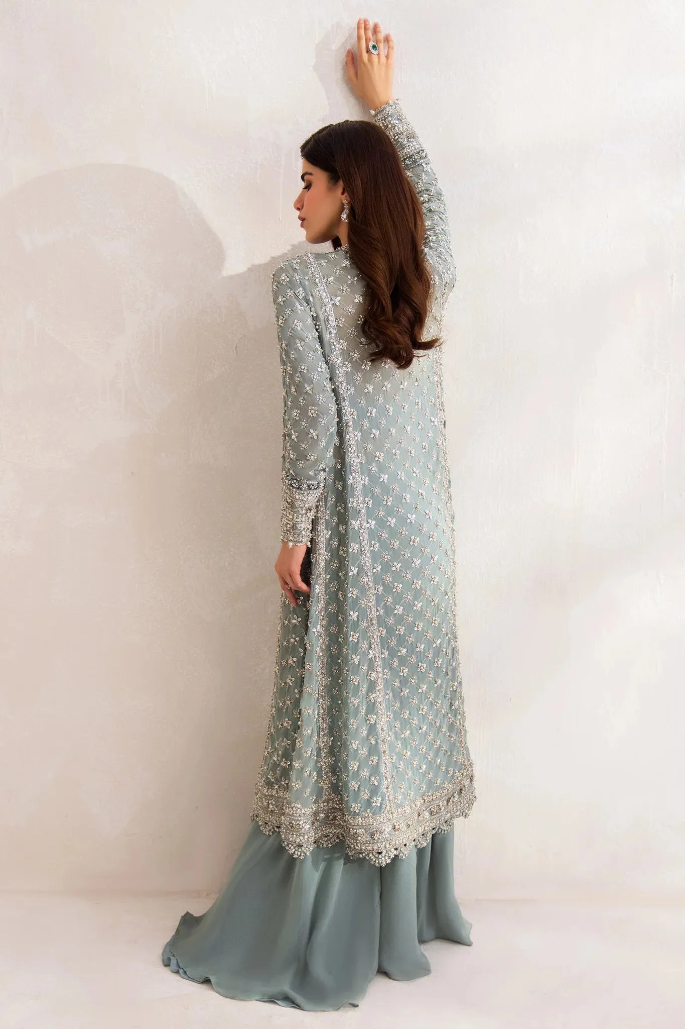 Elan Luxury Pure Chiffon Hand Made Unstitched Collection CÉLESTINE