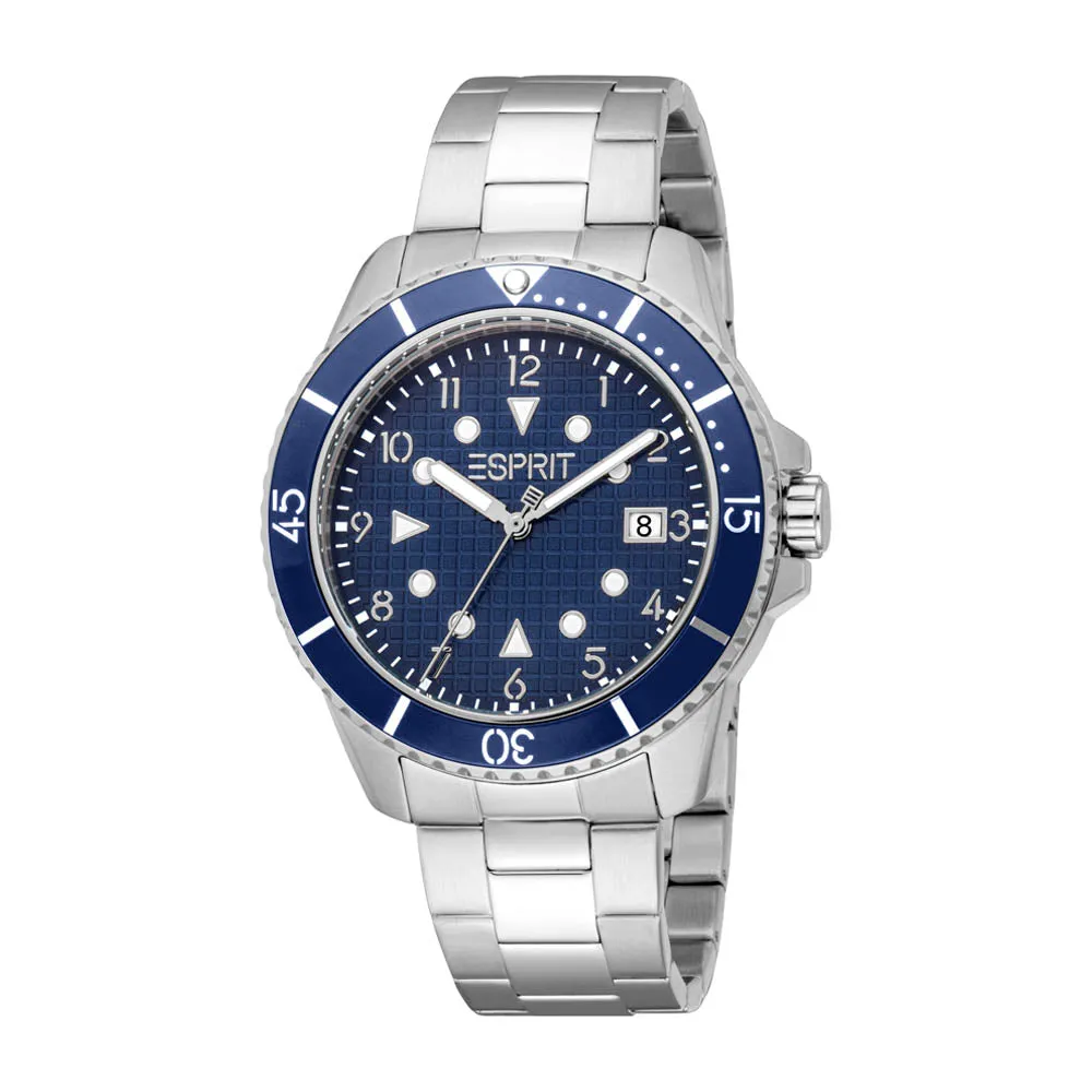 Esprit Men's 42mm Henry Fashion Dark Blue Dial Watch