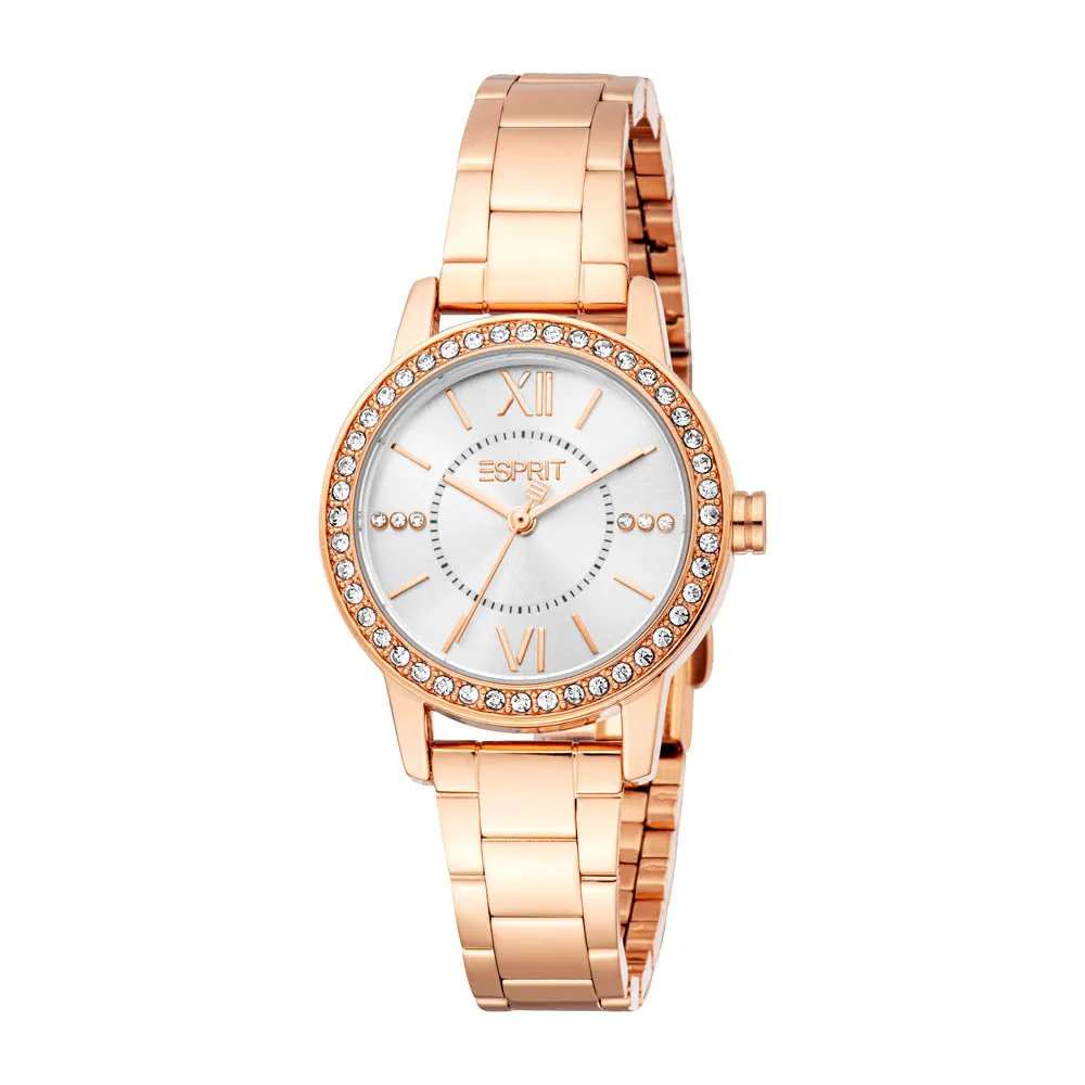 Esprit Women's 30mm Daisy Fashion Silver Dial Watch