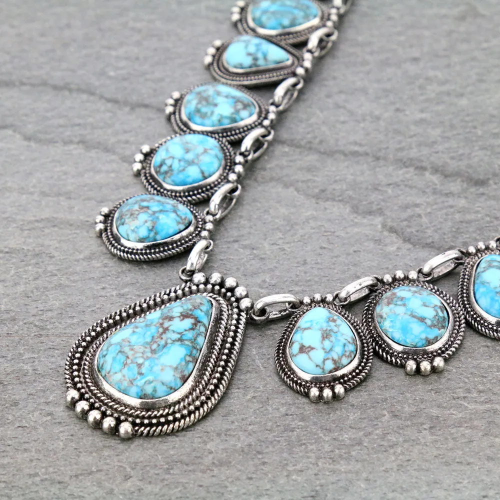 Fashion Squash Blossom with Stones