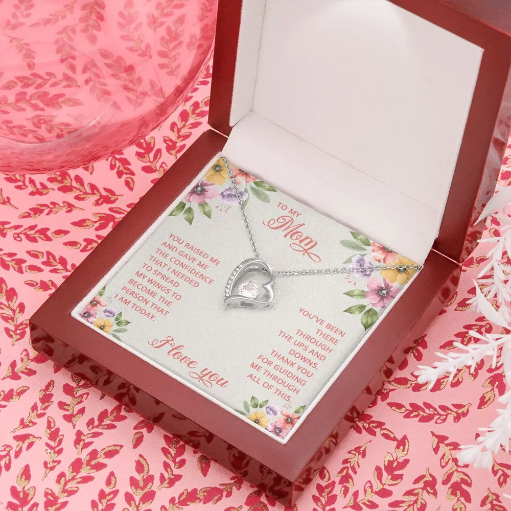 Forever Love Necklace, For Her, Mother, Christmas, Birthday, Mom on Mother's Day, with Message Card