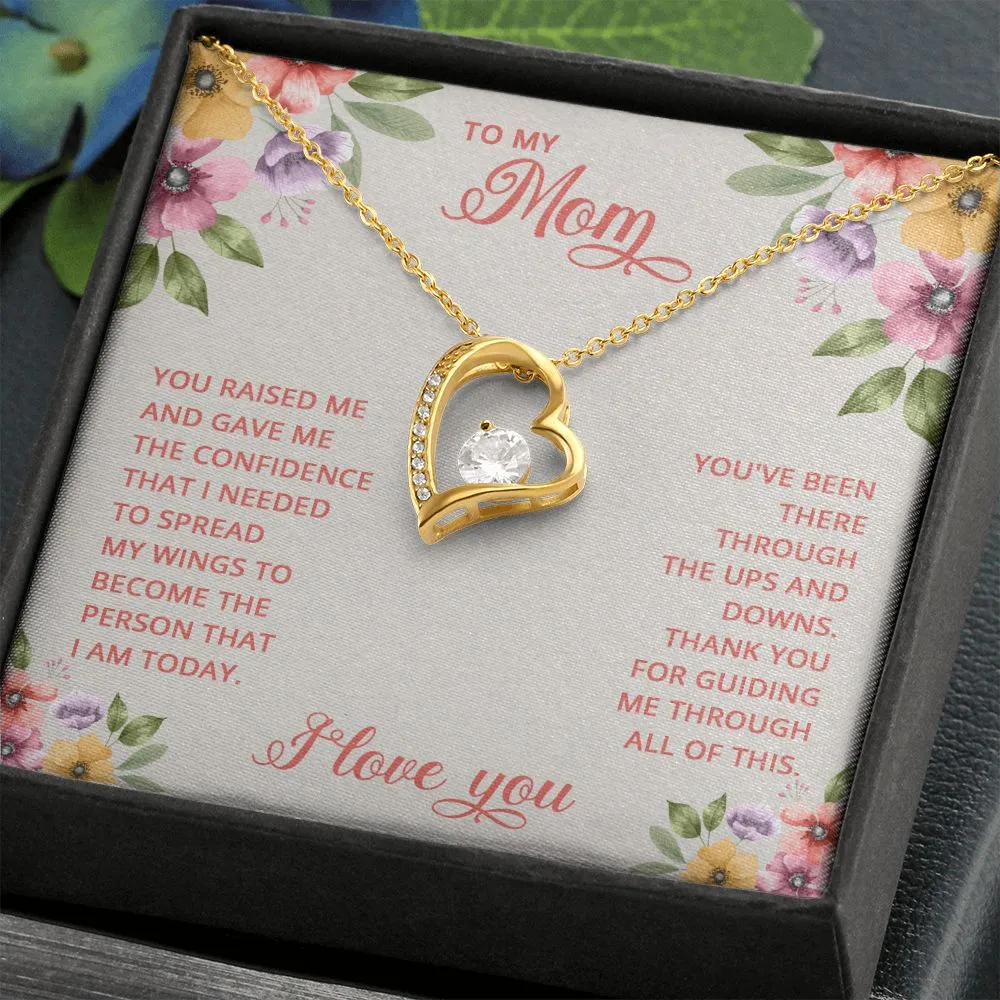 Forever Love Necklace, For Her, Mother, Christmas, Birthday, Mom on Mother's Day, with Message Card