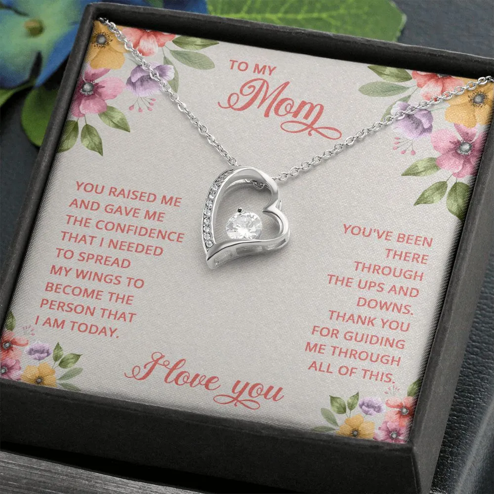 Forever Love Necklace, For Her, Mother, Christmas, Birthday, Mom on Mother's Day, with Message Card