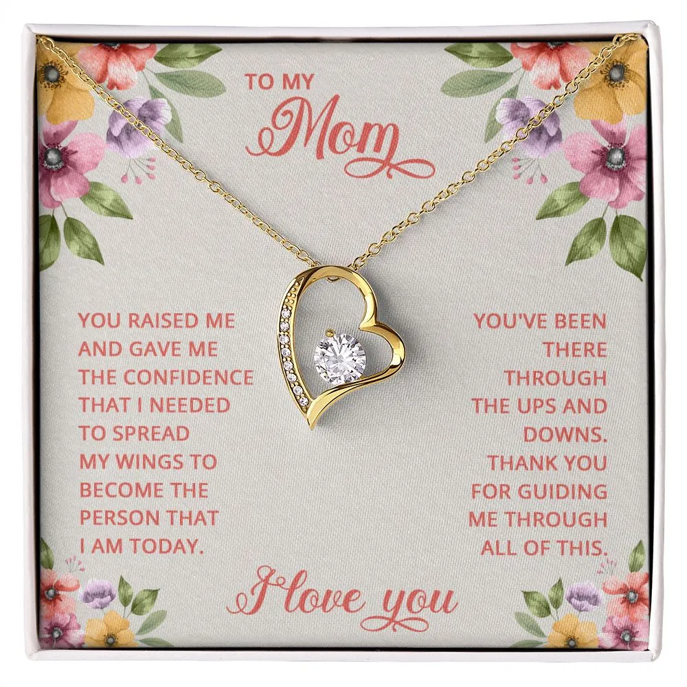Forever Love Necklace, For Her, Mother, Christmas, Birthday, Mom on Mother's Day, with Message Card