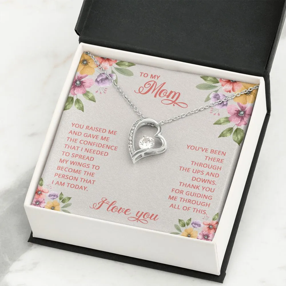 Forever Love Necklace, For Her, Mother, Christmas, Birthday, Mom on Mother's Day, with Message Card