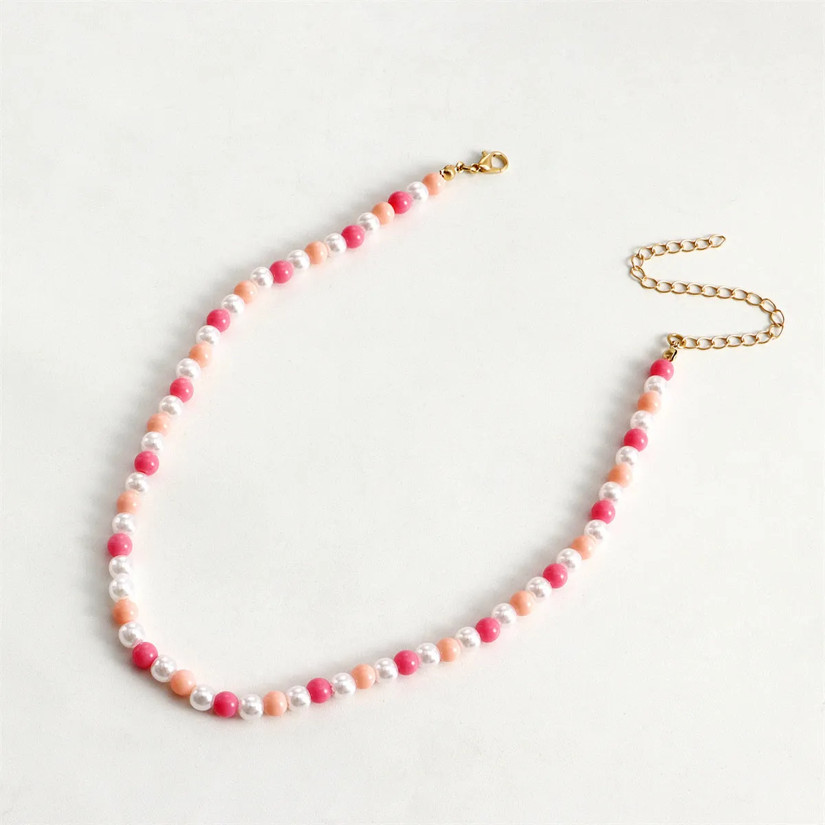 Green Enamel & Pearl 18K Gold-Plated Heart Pendant Necklace Set