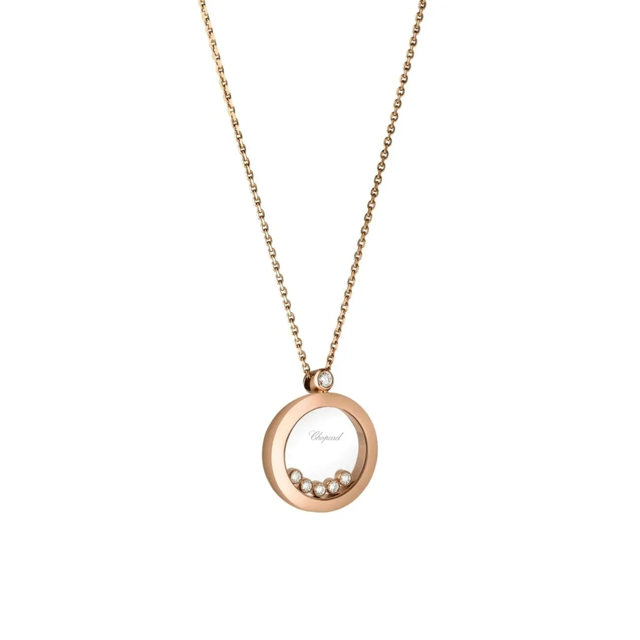 Happy Diamonds Icons Ethical Rose Gold Diamonds Pendant Necklace