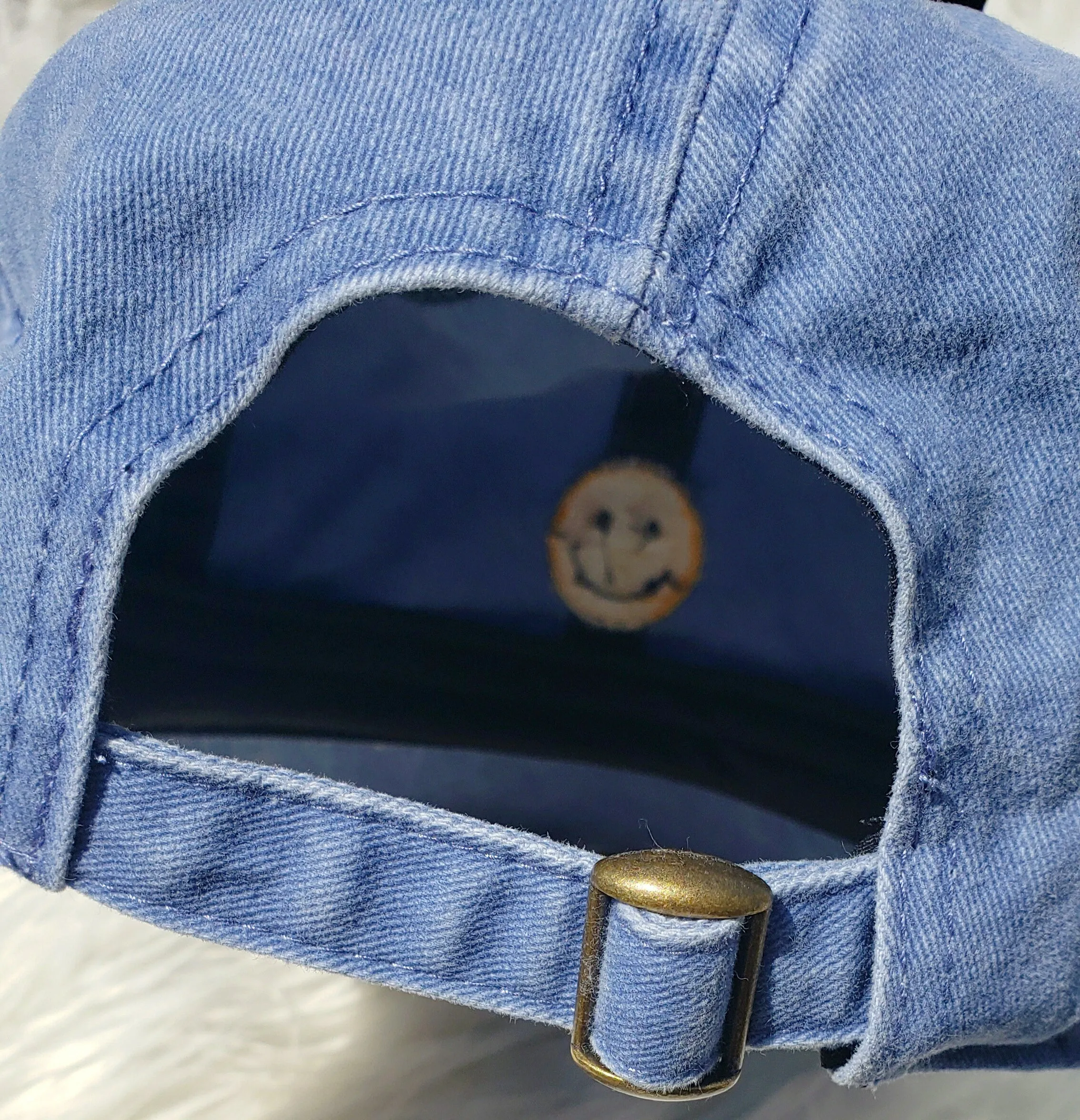 Happy Face Cap - White