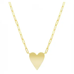 Heart Paperclip Necklace