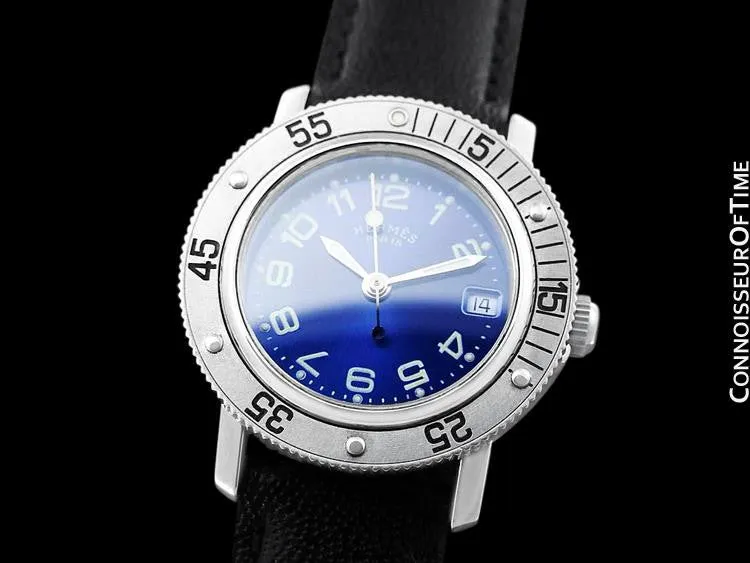 Hermes Ladies Clipper Diver Quartz Watch - Stainless Steel