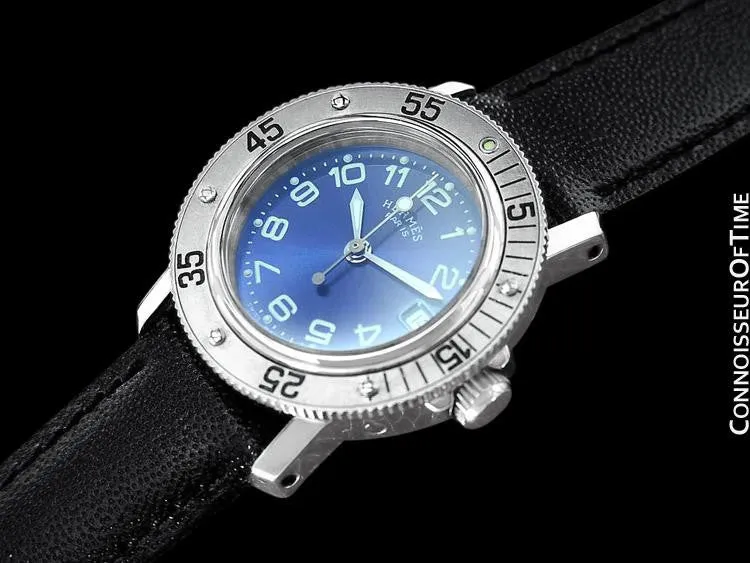 Hermes Ladies Clipper Diver Quartz Watch - Stainless Steel