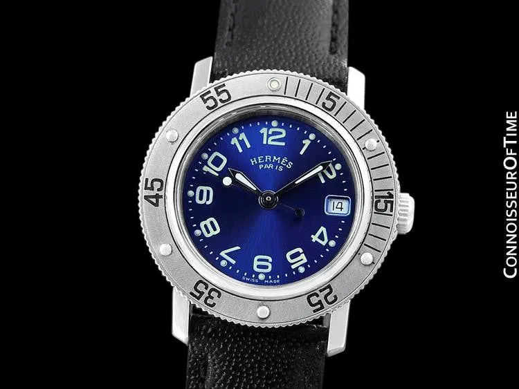 Hermes Ladies Clipper Diver Quartz Watch - Stainless Steel