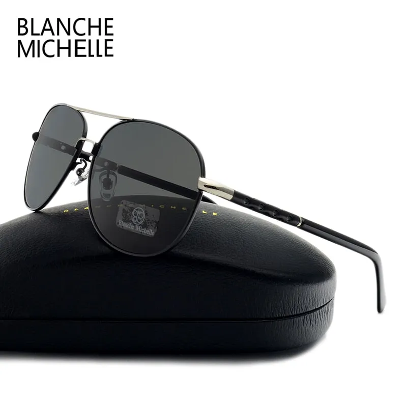 High Quality Sunglasses Men Polarized UV400 Driving Sun Glasses Mens Vintage Anti-glare Sunglass 2020 okulary oculos With Box
