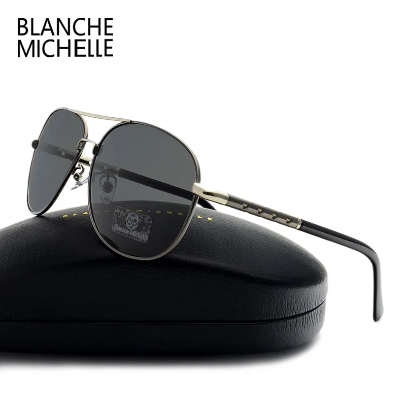 High Quality Sunglasses Men Polarized UV400 Driving Sun Glasses Mens Vintage Anti-glare Sunglass 2020 okulary oculos With Box