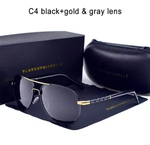 High Quality Sunglasses Men Polarized UV400 Driving Sun Glasses Mens Vintage Anti-glare Sunglass 2020 okulary oculos With Box