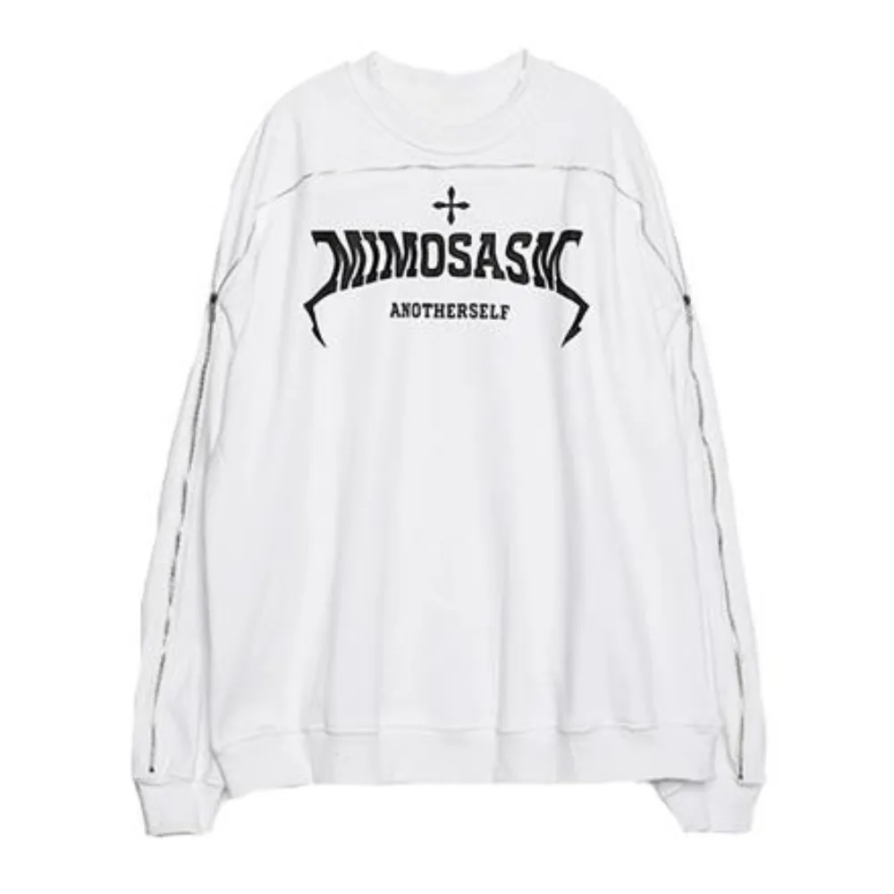 High Street Design Zipper Printed Sweatshirt