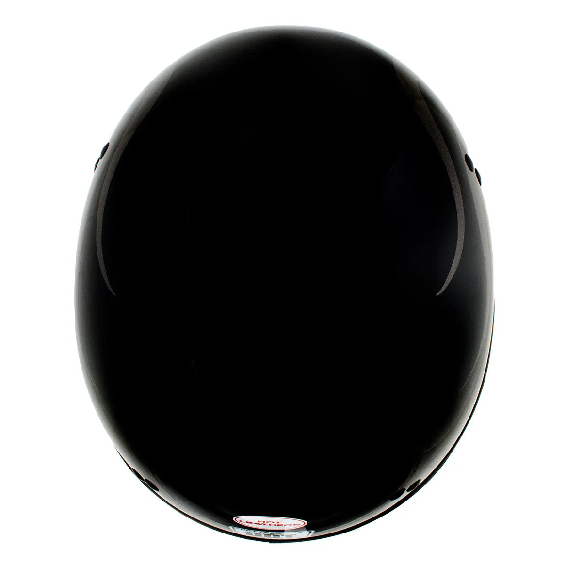Hot Leathers HLD1036 Silver Flames Gloss Black Motorcycle DOT Approved Skull Cap Half Helmet for Men and Women Biker