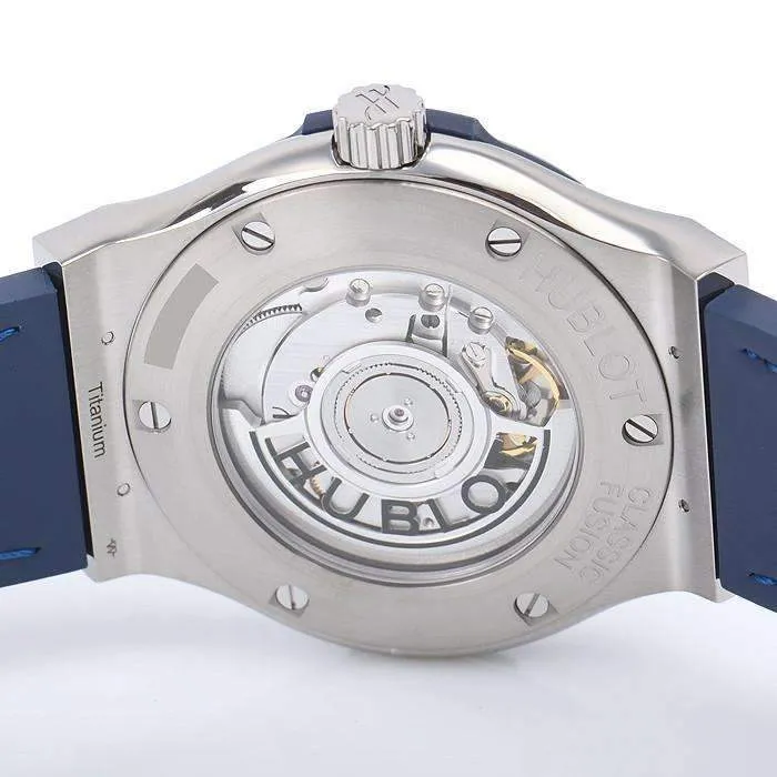 HUBLOT ClASSIC FUSION BLUE TITANIUM 42 MM  MEN WATCH 542.NX.7170.LR