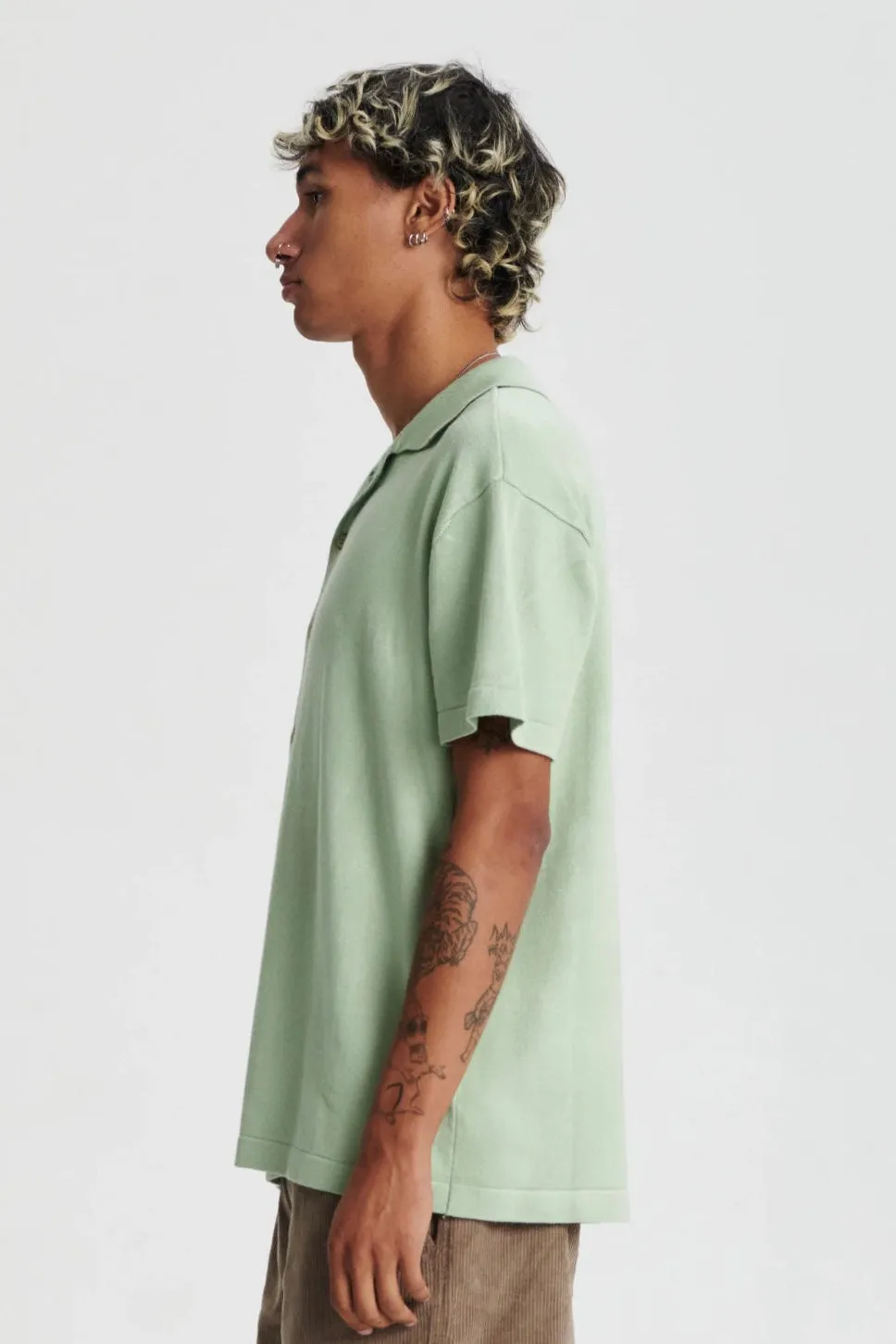 Humbug Knit Shirt Mint