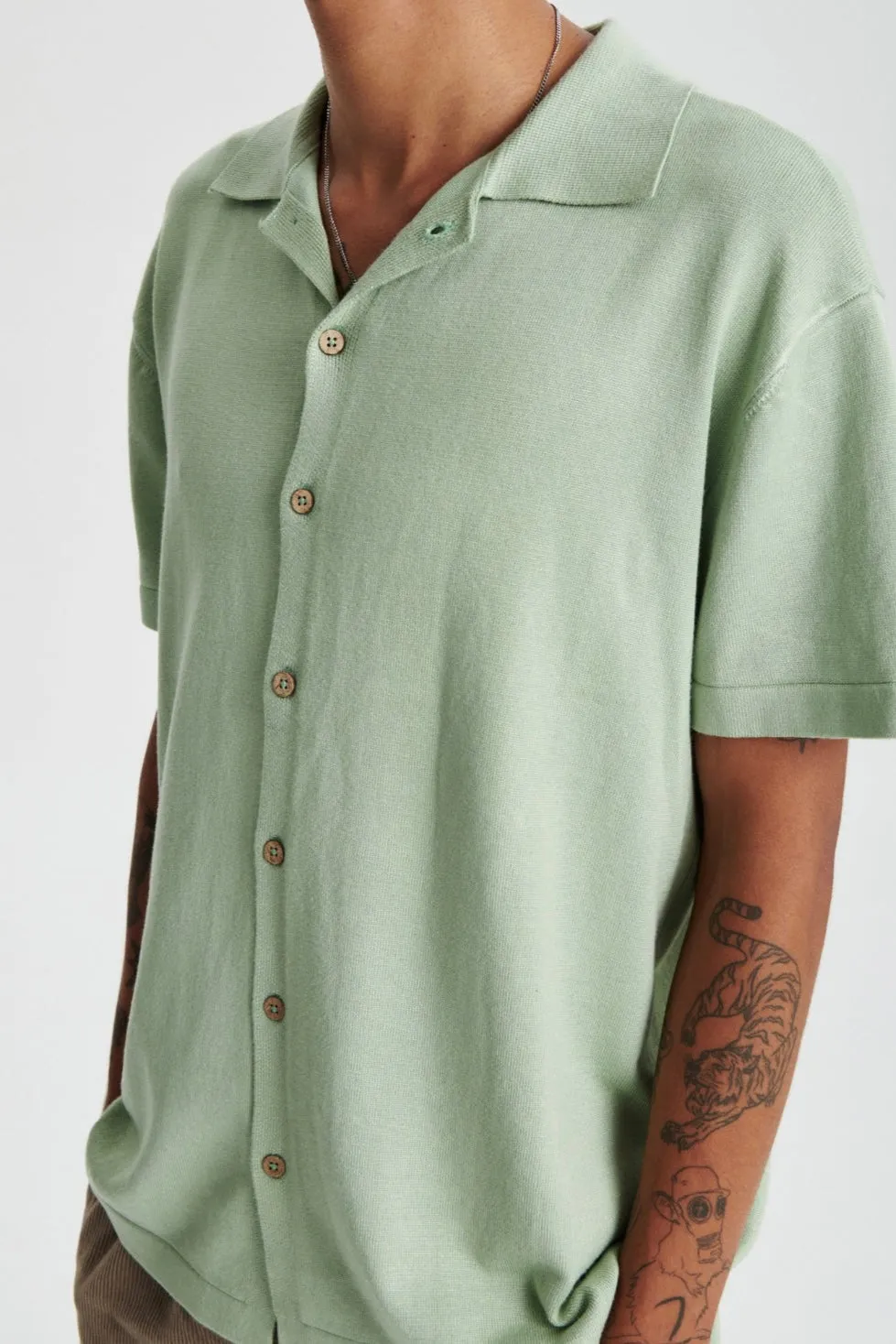Humbug Knit Shirt Mint