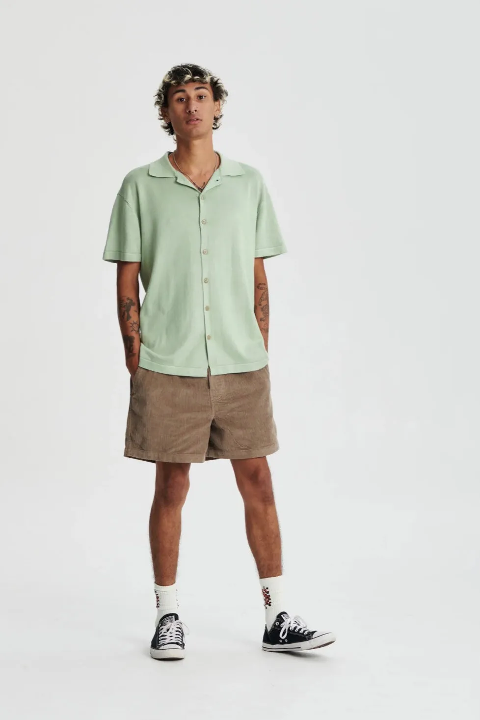 Humbug Knit Shirt Mint