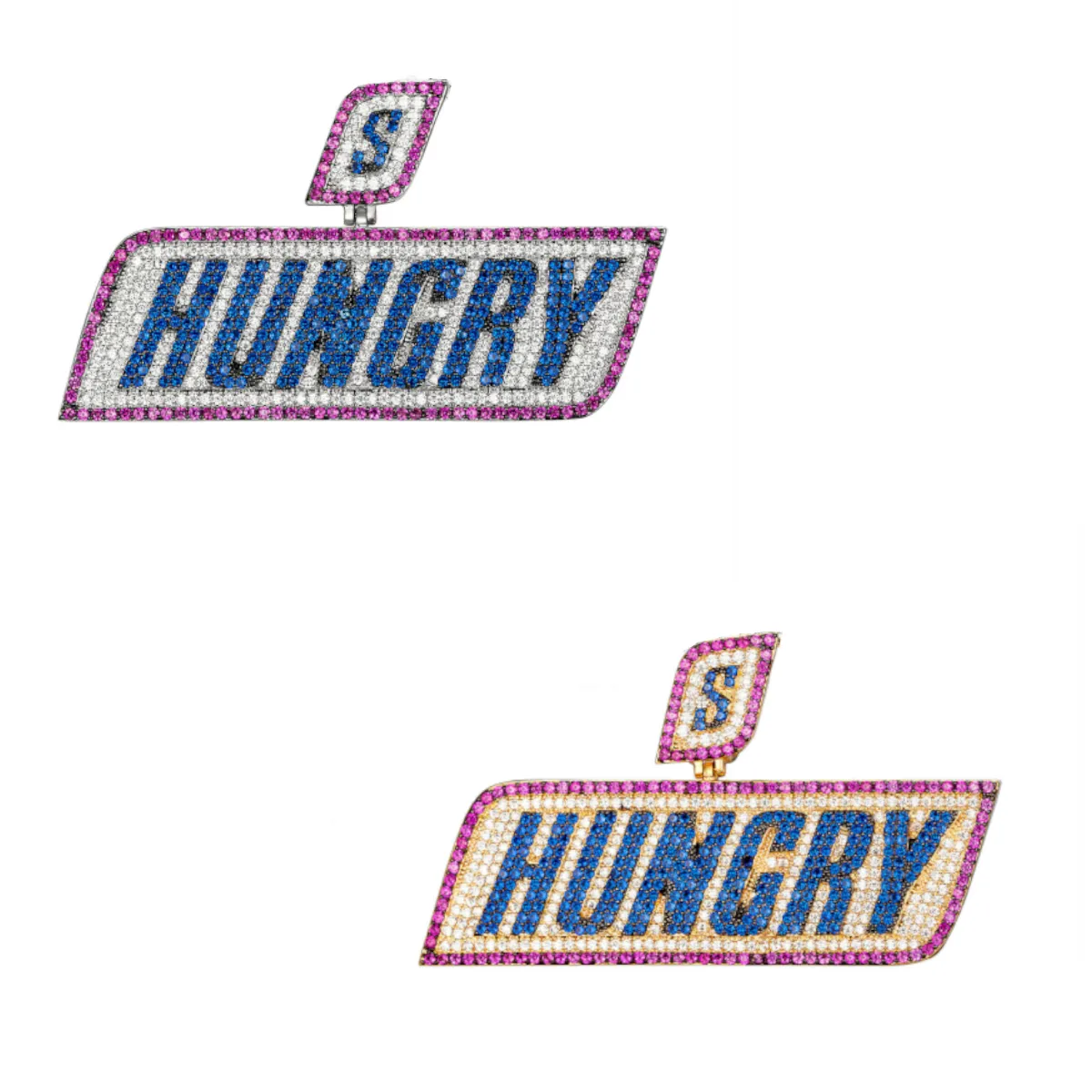 Icey Custom Money Hungry  Simulated Diamond With Chain