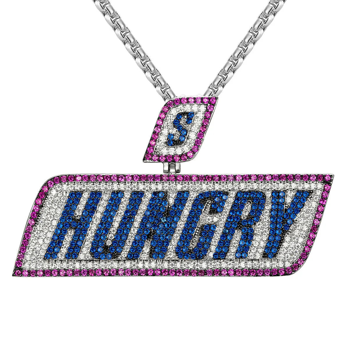 Icey Custom Money Hungry  Simulated Diamond With Chain