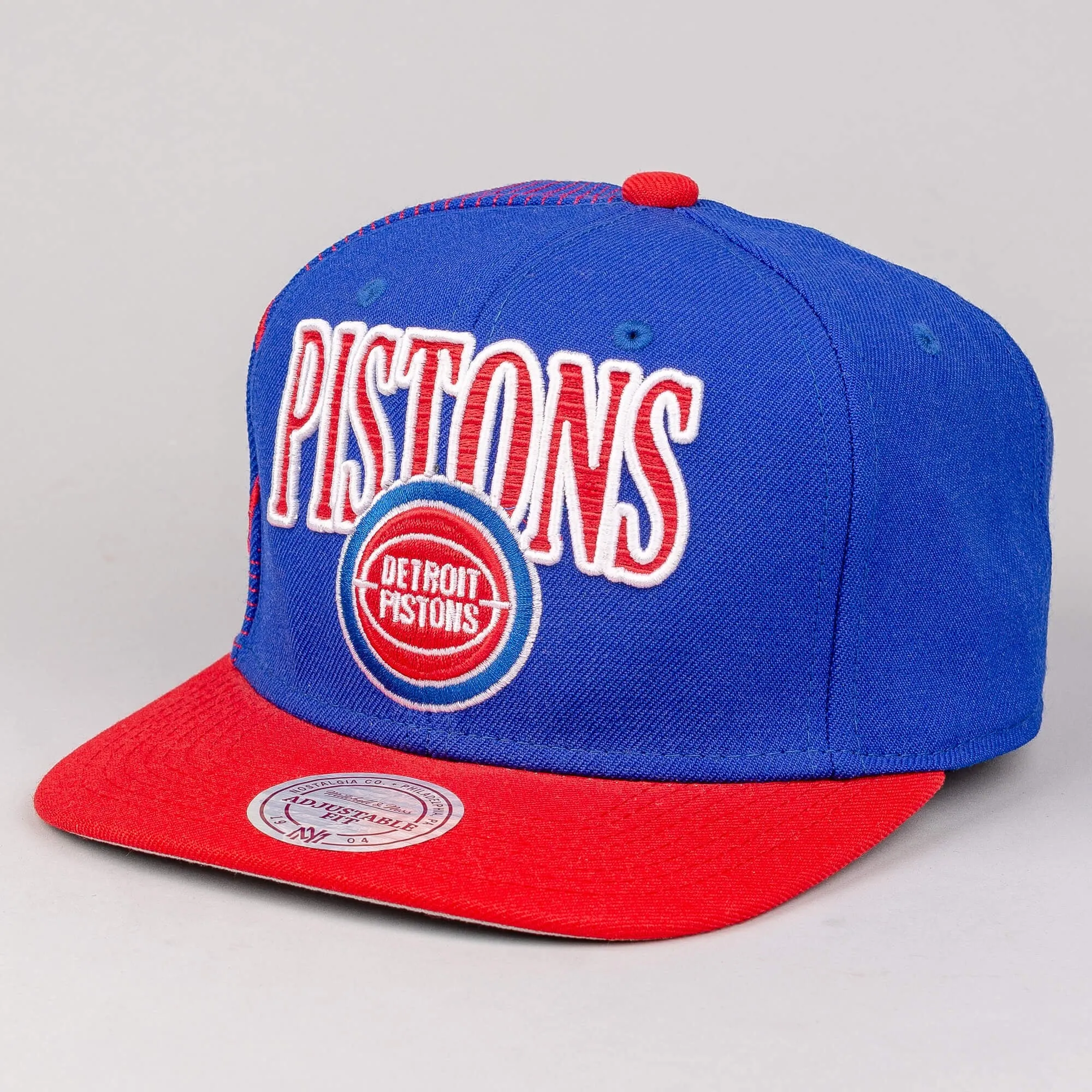 Šiltovka Mitchell & Ness NBA Laser-stitch Detroit Pistons modrá