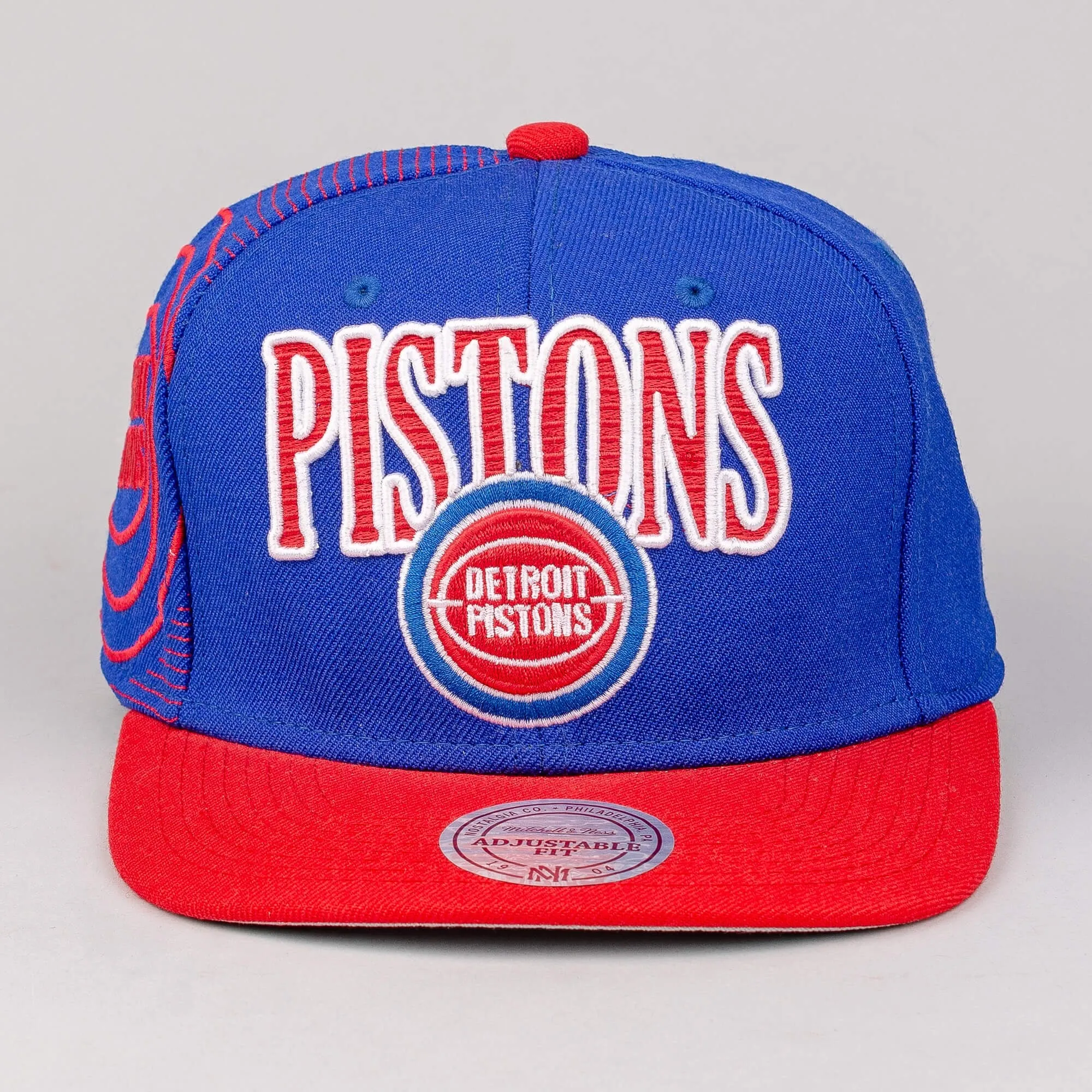 Šiltovka Mitchell & Ness NBA Laser-stitch Detroit Pistons modrá