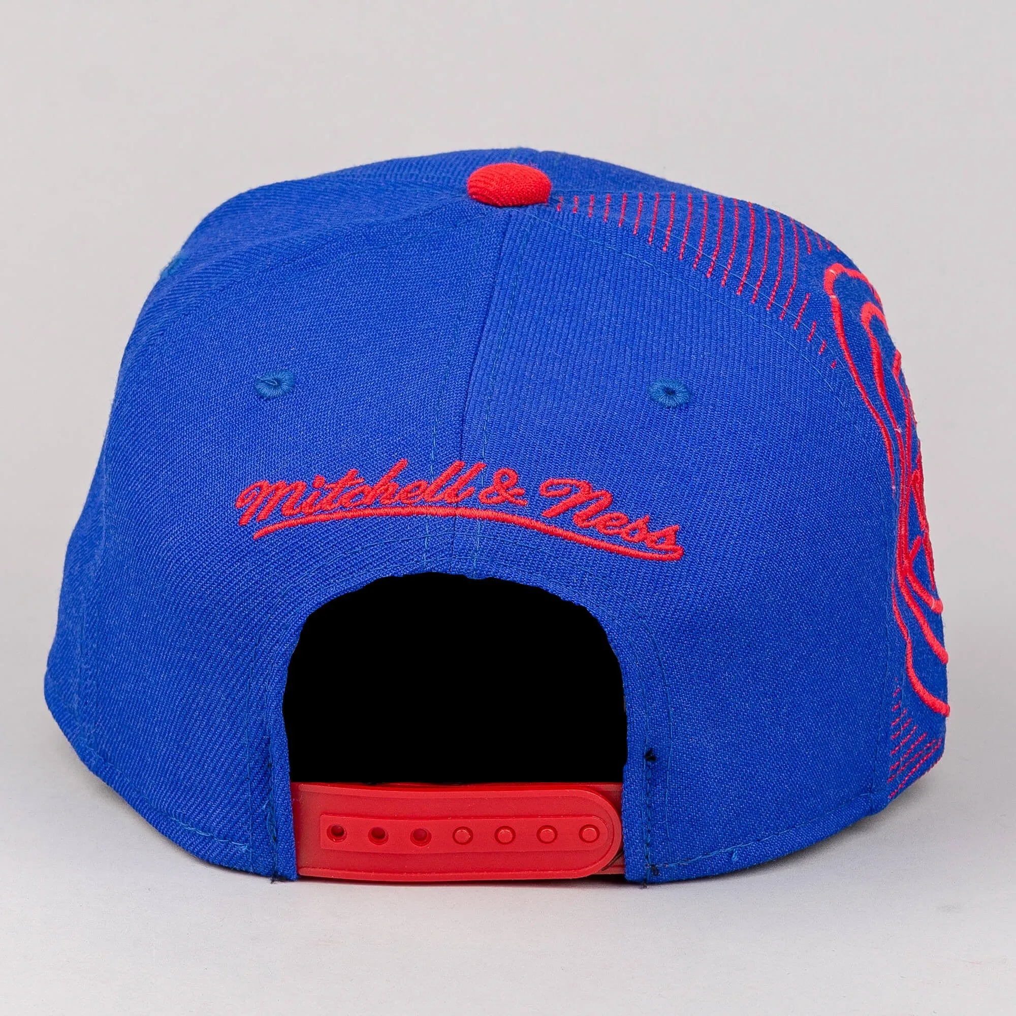 Šiltovka Mitchell & Ness NBA Laser-stitch Detroit Pistons modrá