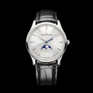 Jaeger-LeCoultre Master Ultra Thin Moon Watch, 39mm Silver Dial, Q1368430