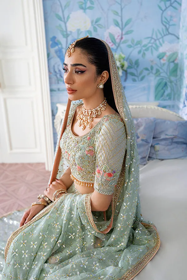 Jamawar Lehenga with Choli and Dupatta Bridal Dress
