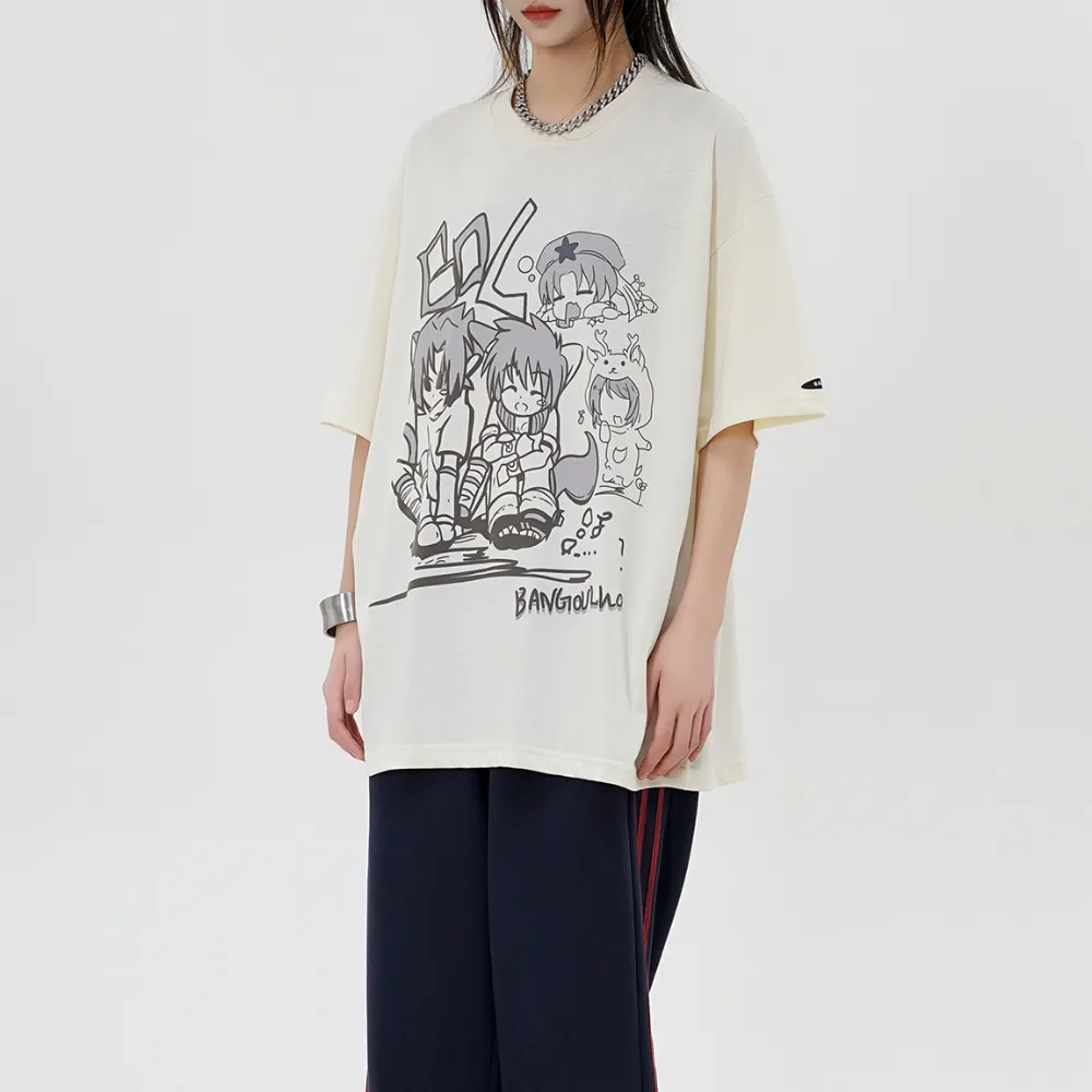 Japanese Cute Kids Printed T-shirt