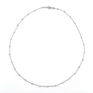JB Star  Diamond by Yard Style Chain Necklace Platinum