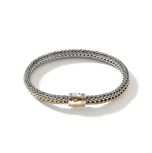 John Hardy Classic Chain Yellow Gold and Sterling Silver Reversible Bracelet