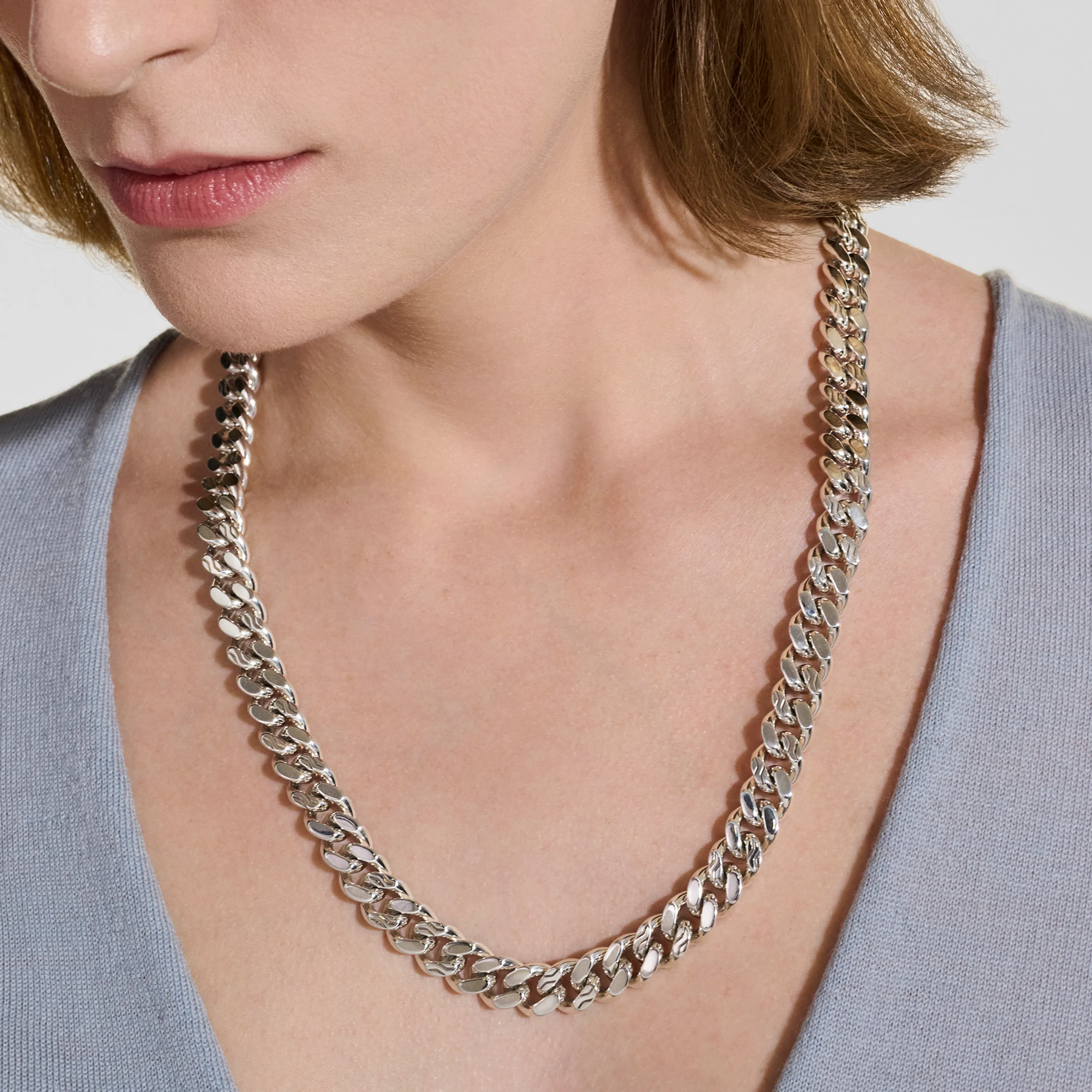 John Hardy Sterling Silver Curb Chain Necklace, 11mm