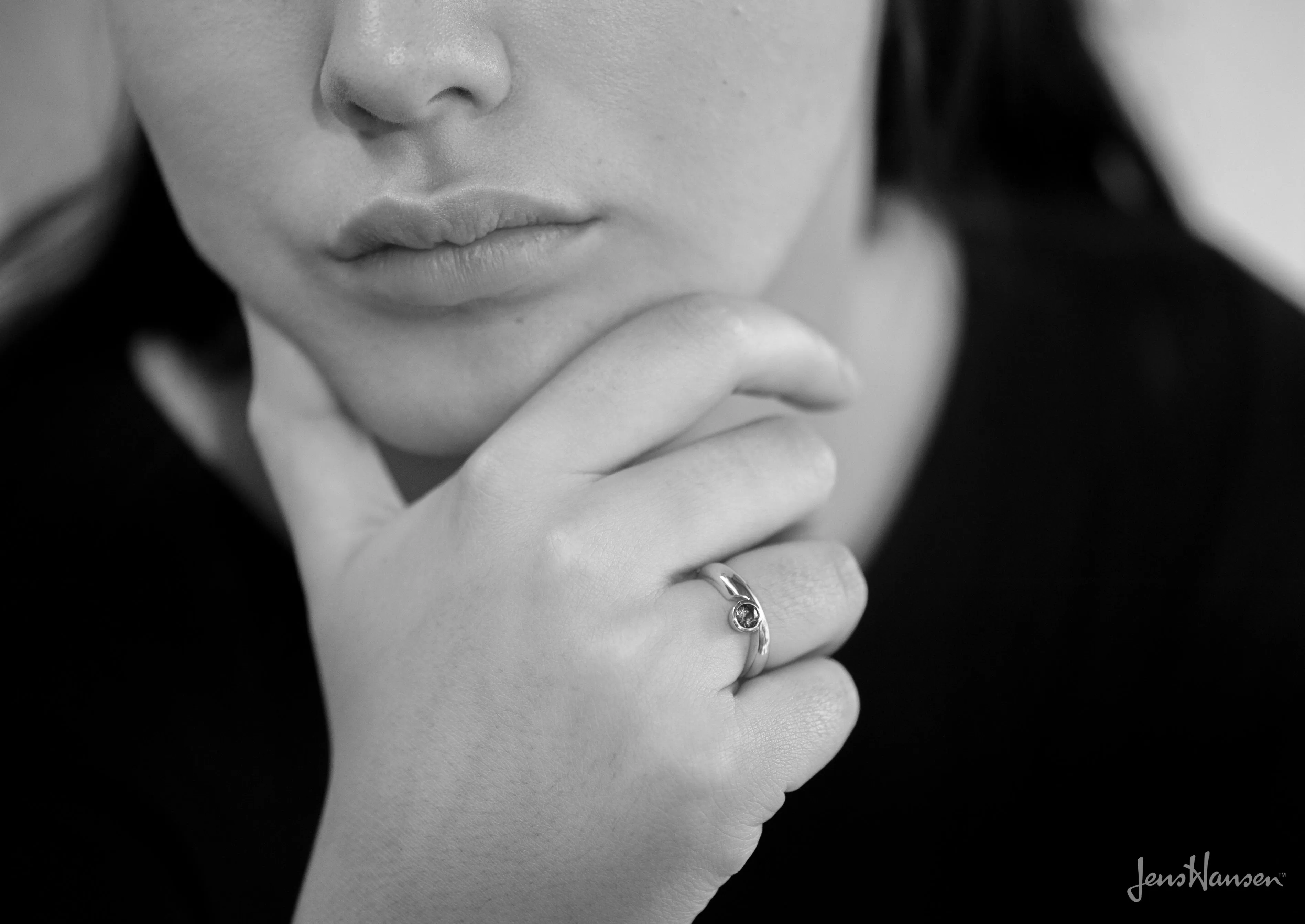 JW193 Gemstone Ring, Red Gold
