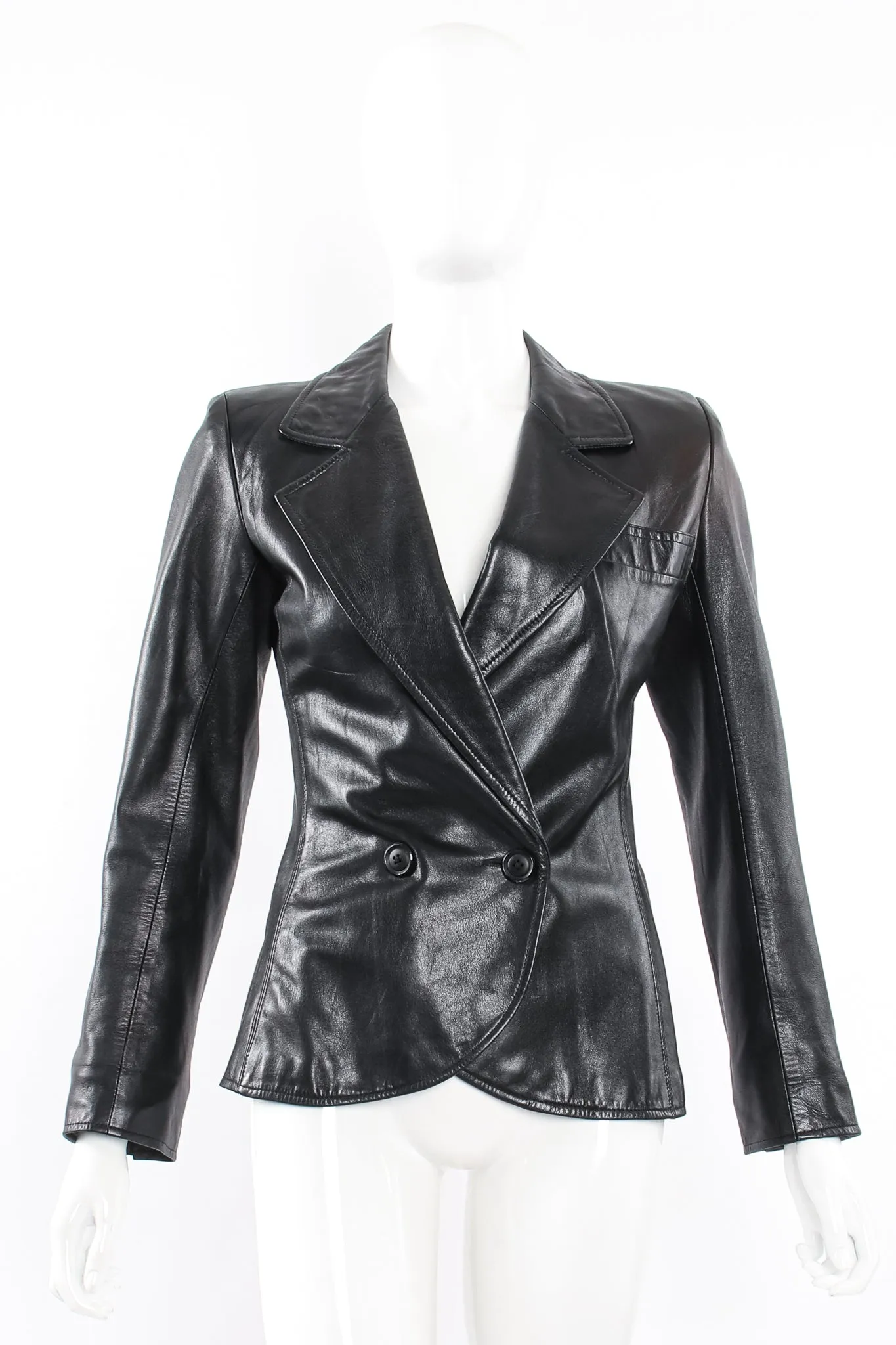Lambskin Leather Blazer