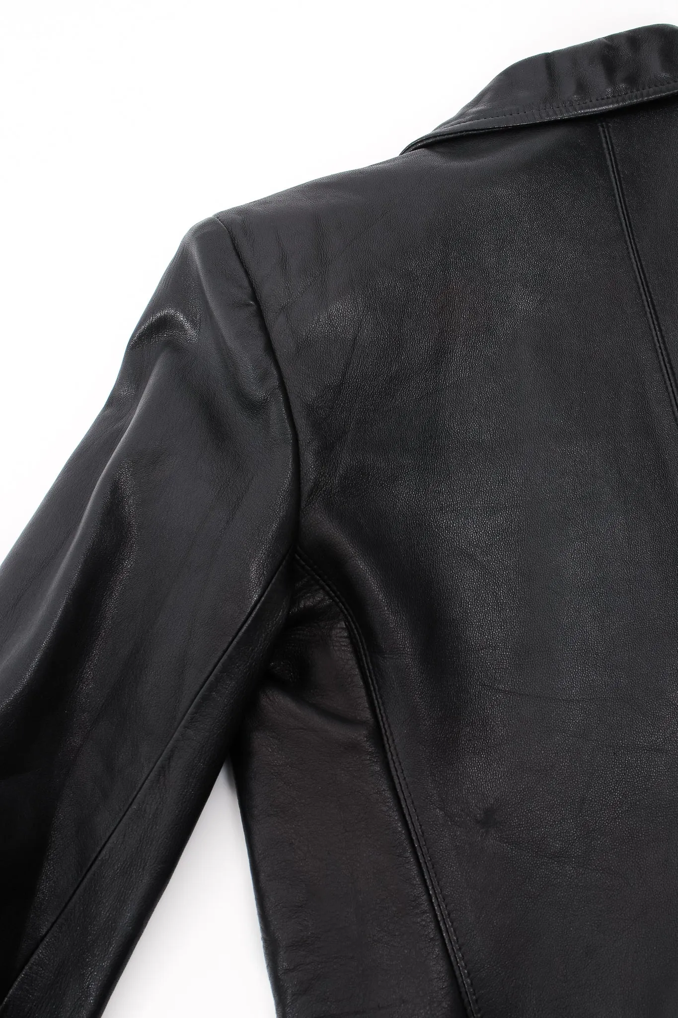 Lambskin Leather Blazer