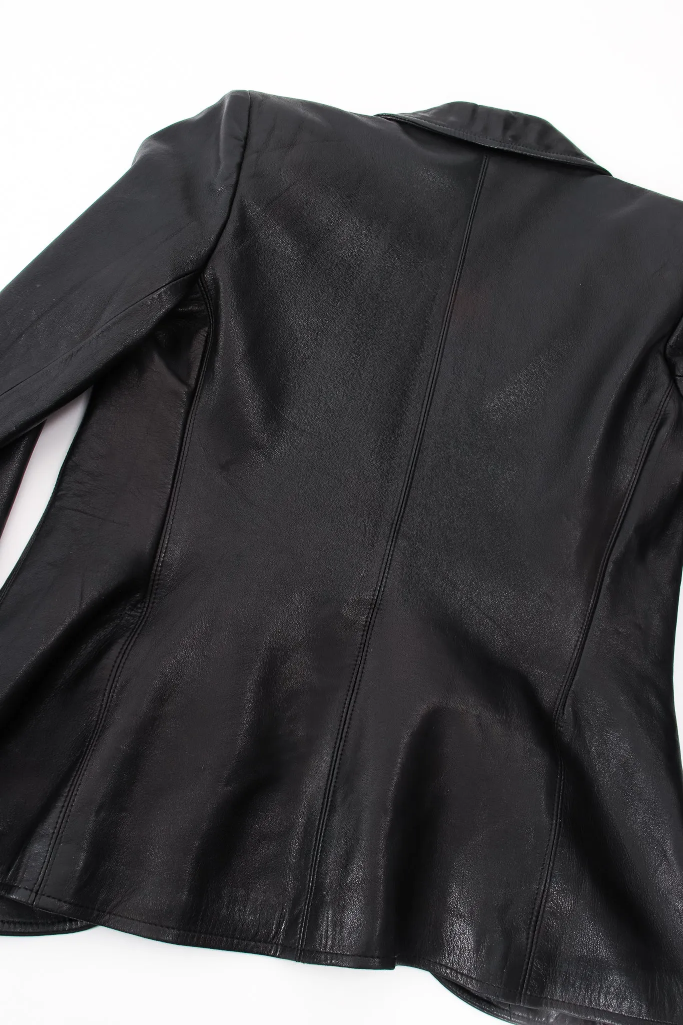 Lambskin Leather Blazer