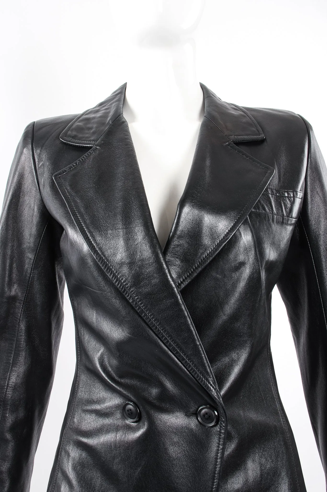 Lambskin Leather Blazer