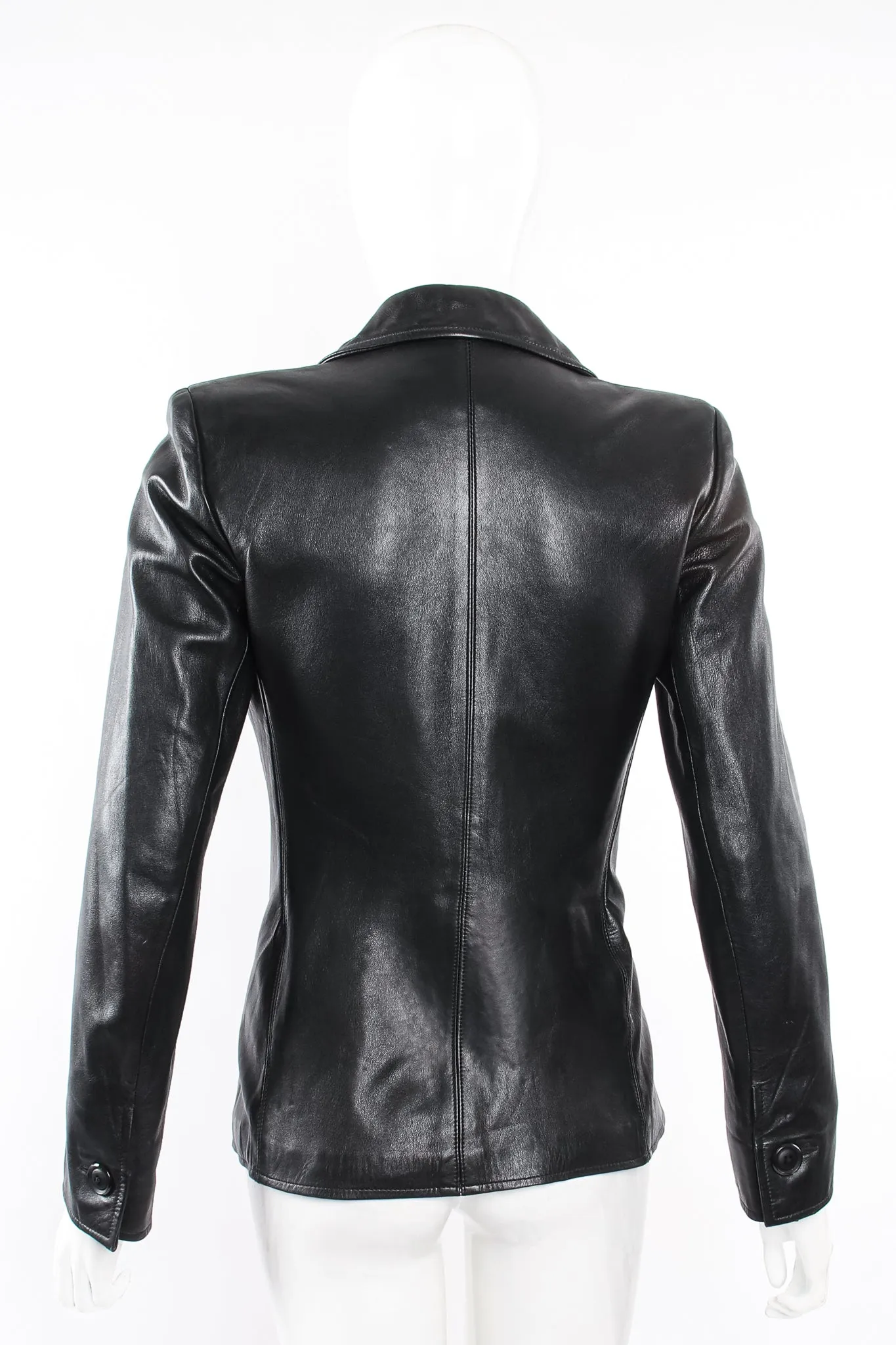Lambskin Leather Blazer