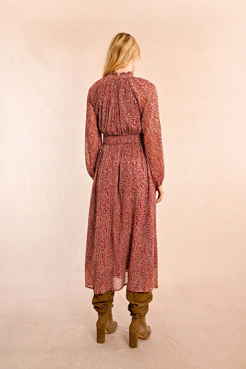Leaf Printed Dress