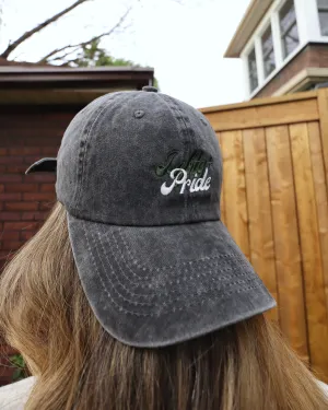 LGBTQ  Pride Dad Hat (Faded  Black)