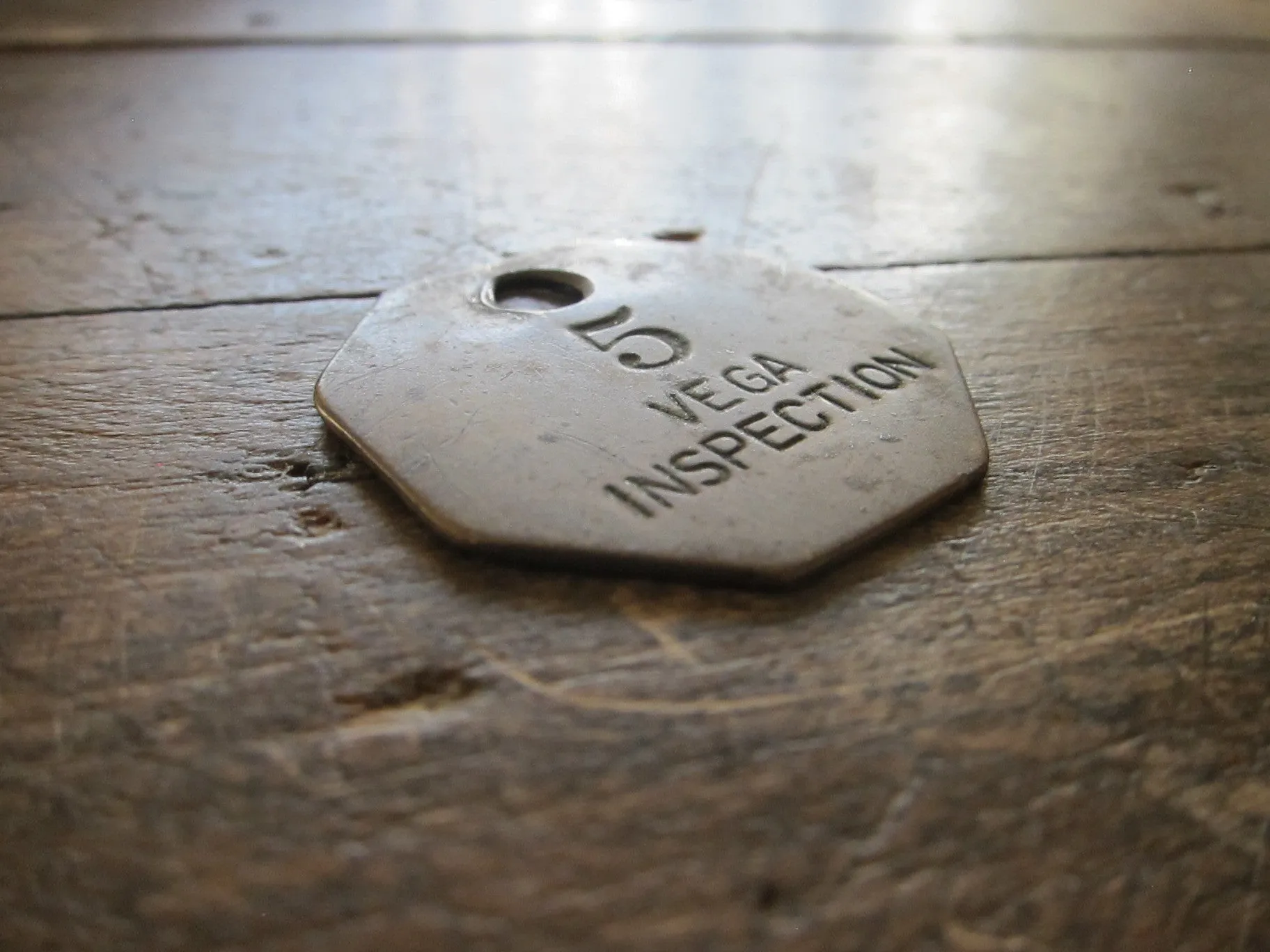 Lockheed Brass Aviation Vega Work Token